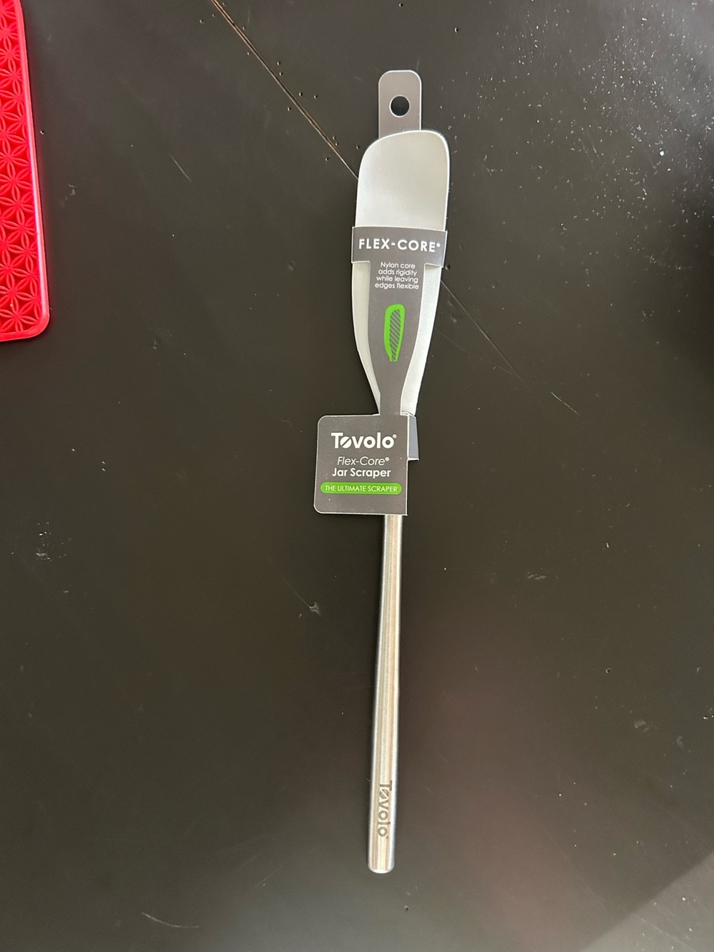 Tovolo Flex-Core Jar Scraper - Gray Scraper with metal Handle